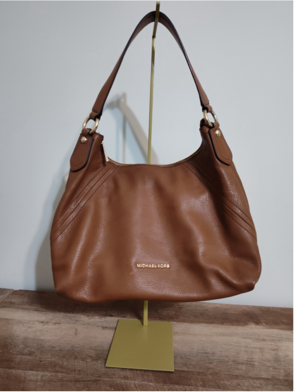 Women's Michael Kors Hobo Bag One Size Brown Gold